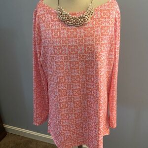 Vineyard Vines Multicolored Long Sleeve Boxy Tunic